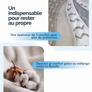 Lot de 5 bavoirs bébé pour épaule