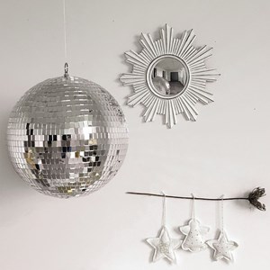 Boule à facettes disco décorative d30cm