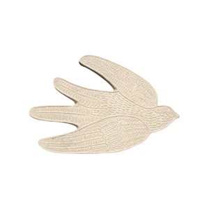 Oiseau déco murale en papier mâché