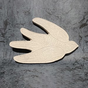 Oiseau déco murale en papier mâché