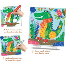 Tableaux faciles  coloriage magi