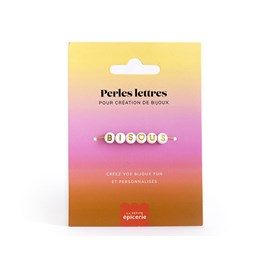 Perles lettres bisous