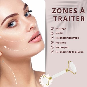Guasha cristal de roche + rouleau jade