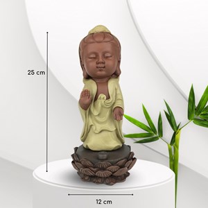 Statue bouddha porte encens akshobhya