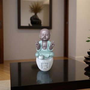 Statue bouddha porte encens dana