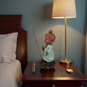 Statue bouddha porte encens dipamkara