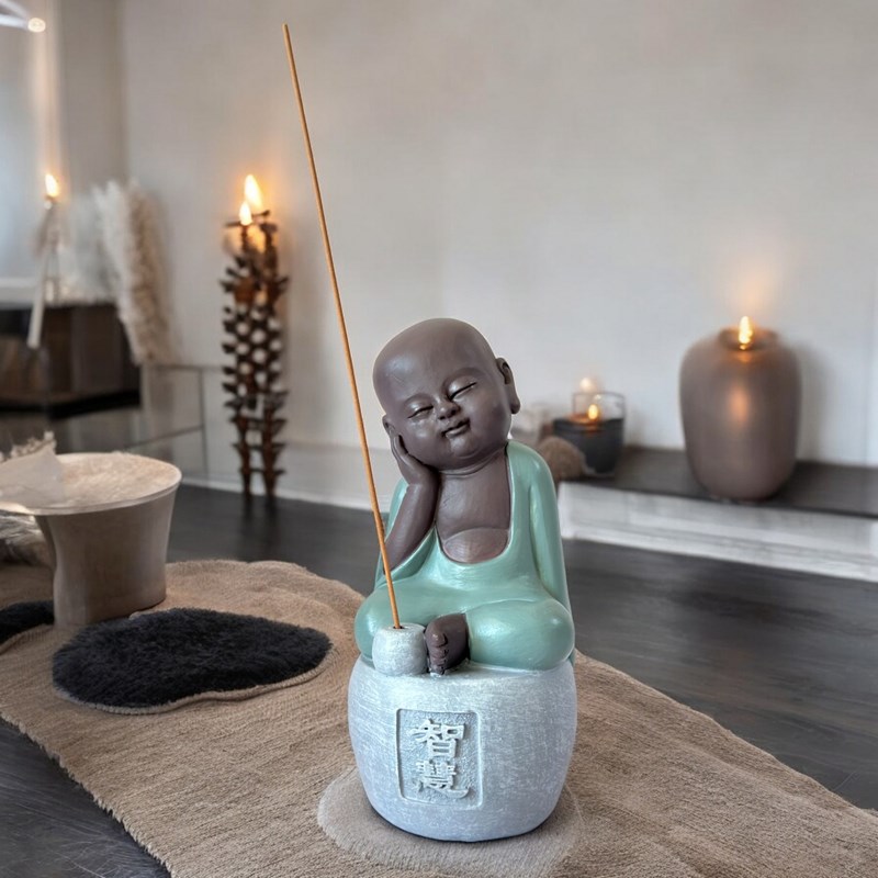 Statue porte-encens intelligence