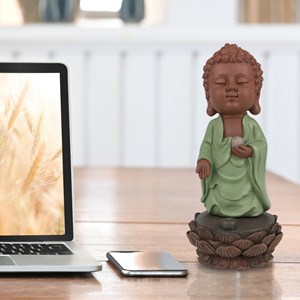 Statue bouddha porte encens kasyapa