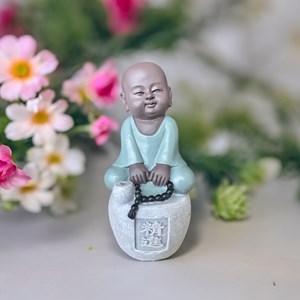 Statue bouddha porte encens progression