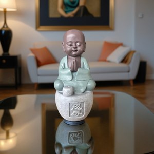 Statue bouddha porte encens tolérence