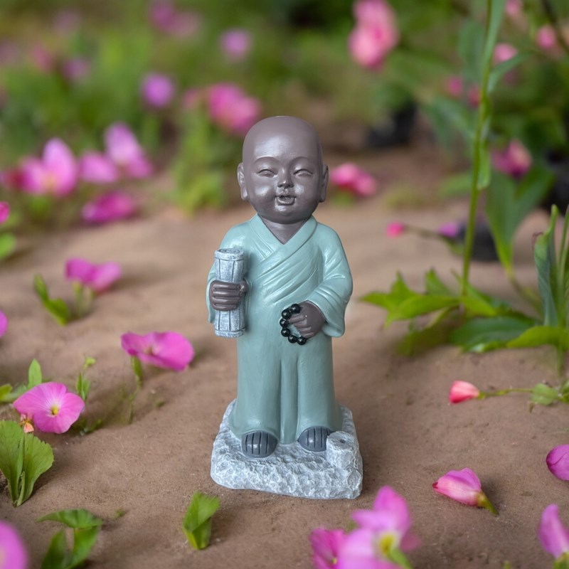 Statue bouddha porte-encens tripitaka