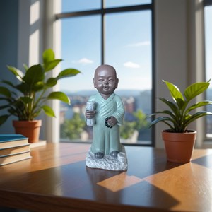 Statue bouddha porte-encens tripitaka