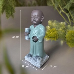 Statue bouddha porte-encens tripitaka