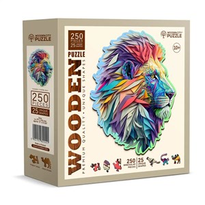 Puzzle en bois lion moderne 250 pcs