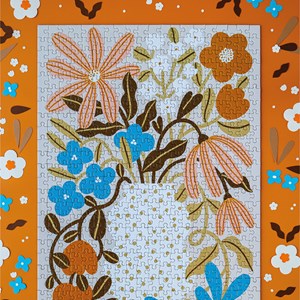 Puzzle 500p myosotis & capucine