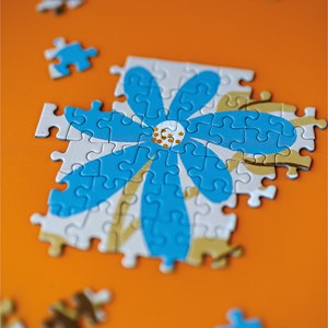 Puzzle 500p myosotis & capucine