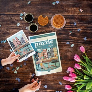 Puzzle 1000p pédalons au fil de l'eau