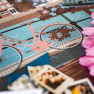 Puzzle 1000p pédalons au fil de l'eau