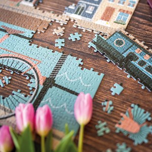 Puzzle 1000p pédalons au fil de l'eau