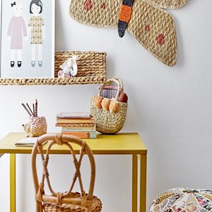 Décoration murale papillon en jacinthe