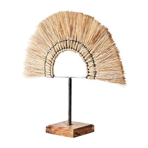 Objet déco - demi-cercle en paille
