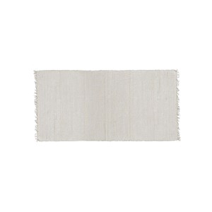 Tapis écru fait main 70 x 140 cm -