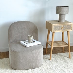 Tapis écru fait main 70 x 140 cm -