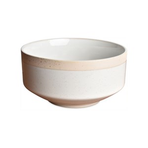 Coupelle en grès naturel blanche d15.5cm