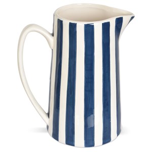 Carafe à rayures bleues