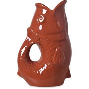 Pichet ou vase poisson terracotta