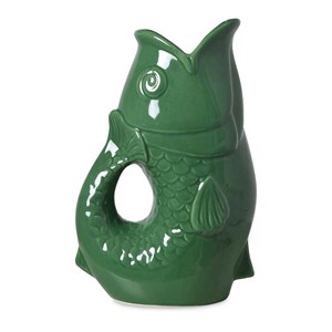 Pichet ou vase poisson vert