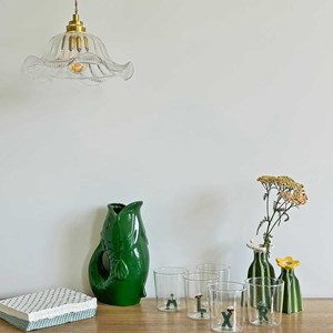 Pichet ou vase poisson vert