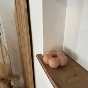 Bougeoir en céramique forme de fleur