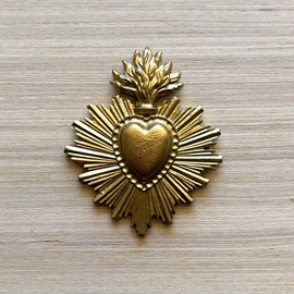 Déco murale coeur merci ex-voto petit