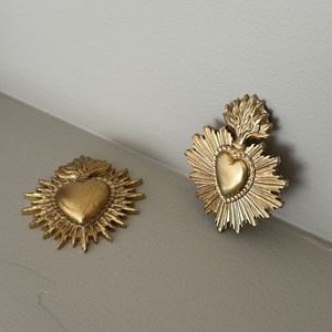 Déco murale coeur merci ex-voto petit