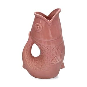 Pichet ou vase poisson rose glouglou