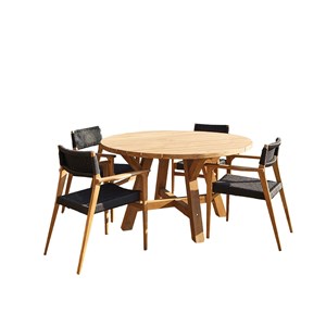 Salon de jardin en teck 4 personnes