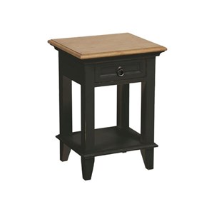 Table de chevet ouvert 1 tiroir bois