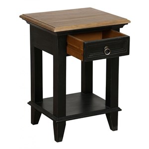 Table de chevet ouvert 1 tiroir bois