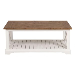 Table basse bois blanc - vénitiennes