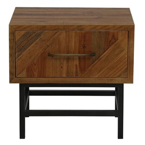 Table de chevet 1 tiroir pieds bois