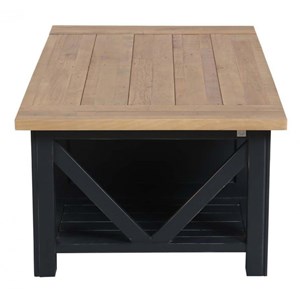 Table basse rectangulaire bois bleu -