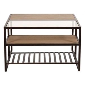 Table basse carrée bois marron - demeure