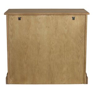 Commode 3 tiroirs bois beige - demeure