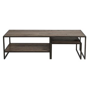 Tables basses gigognes bois marron -