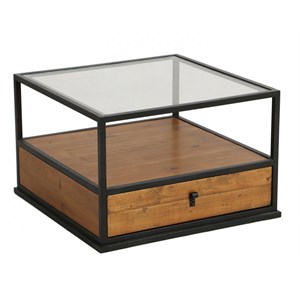 Table basse mdf marron - manufacture