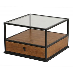 Table basse bois marron - manufacture