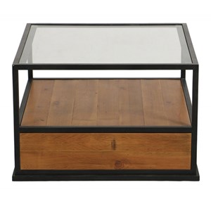 Table basse bois marron - manufacture