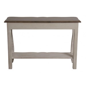 Console pieds galbés bois gris - château