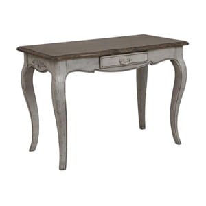 Bureau 1 tiroir - bois - gris -